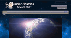 Desktop Screenshot of junioreinsteinsscienceclub.com
